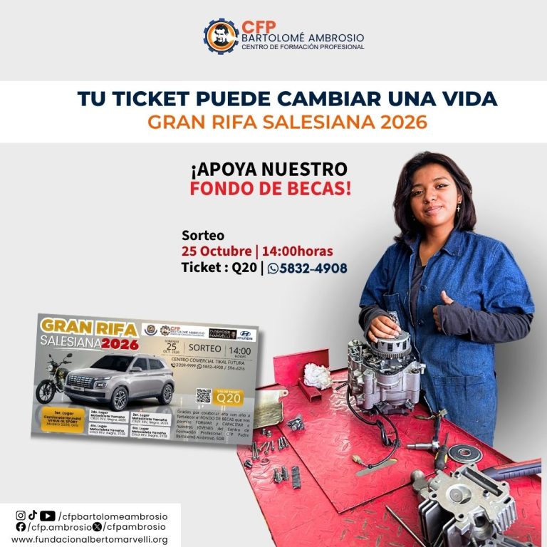 El verdadero motor de la Gran Rifa Salesiana: Nuestro Fondo de Becas